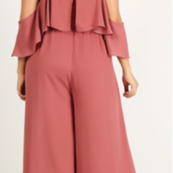 Plus Size Solid Wide Leg Jumpsuit - Picture 4 of 4